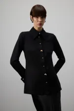 STEEL SHIRT WITH METAL BUTTONS STEEL SHIRT WITH METAL BUTTONS