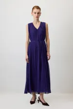 GILET PLISSÉ EN MOUSSELINE