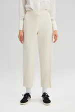 RIBBED CREPE PANTS