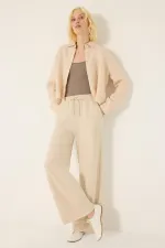 KNITTED PANTS WITH ELASTIC WAISTBAND KNITTED PANTS WITH ELASTIC WAISTBAND