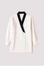 CROSS-BREASTED BREAST KIMONO