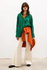 ÇİÇEK DESENLİ PAMUK GÖMLEK