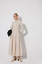 VATKALI MAXİ ELBİSE