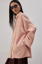 OVERSIZE SATIN SHIRT OVERSIZE SATIN SHIRT
