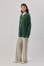 KNITTED CARDIGAN WITH BOW DETAIL