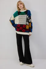 DESENLİ TRİKO KAZAK