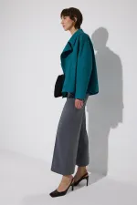 Modal blend flannel ribbed trousers