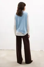 ASİMETRİK KESİM TRİKO SÜVETER