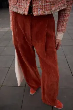 FİTİLLİ KADİFE BOL PAÇA PANTOLON