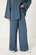 ENSEMBLE CHEMISE ET PANTALON EN MODAL ORNÉ DE PIERRES ENSEMBLE CHEMISE ET PANTALON EN MODAL ORNÉ DE PIERRES