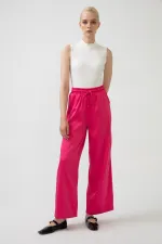 WIDE LEG SATEN PANTOLON