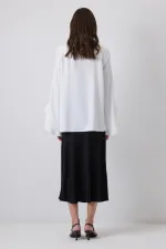 FIRFIR DETAYLI ŞİFON BLUZ