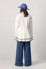 ETEK UCU VOLANLI GABARDİN CEKET