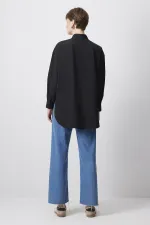 CHEMISE EN POPLIN COUPE SURDIMENSIONNÉE