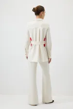 CHEMISE EN CRÊPE À POIGNETS LARGES CHEMISE EN CRÊPE À POIGNETS LARGES