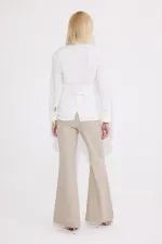 CHEMISE AVEC CEINTURE À LA TAILLE