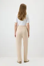 KNITTED PANTS WITH ELASTIC WAISTBAND