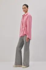 POPLIN SHIRT WITH METAL ACCESSORIES POPLIN SHIRT WITH METAL ACCESSORIES