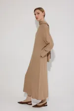 Robe en viscose à col châle