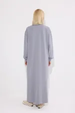 DİK YAKA ÖRME ELBİSE