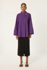 CHEMISE EN POPLINE ASYMÉTRIQUE