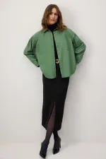 TEK CEPLİ OVERSIZE GÖMLEK