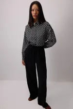 PANTALON CÔTELÉ AVEC TAILLE ÉLASTIQUE