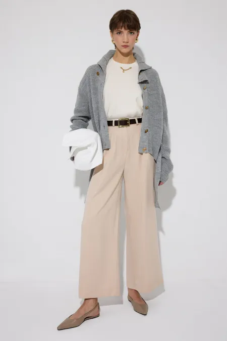 PLEATED POCKET PANTS