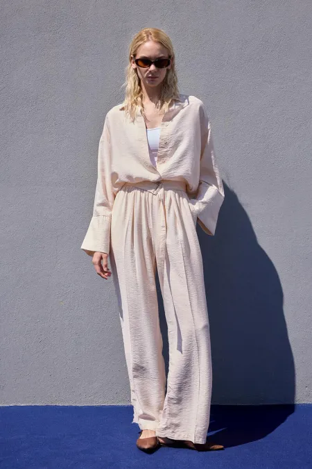 KEMERLİ GÖMLEK PANTOLON TAKIM