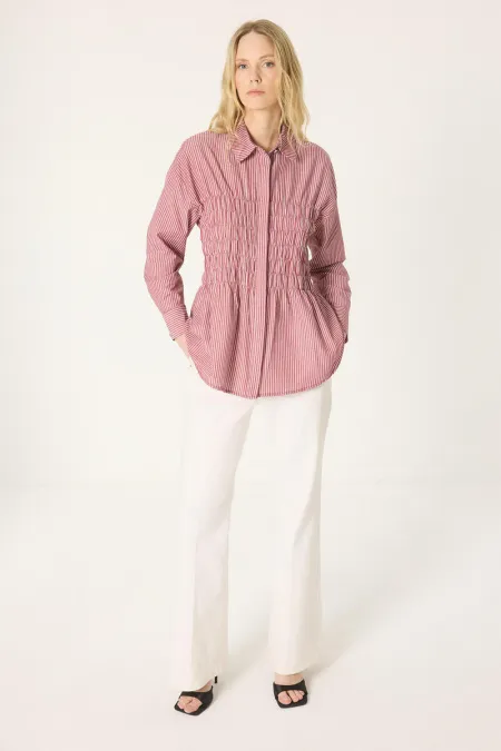 CHEMISE EN POPLIN À DÉTAILS GIPE