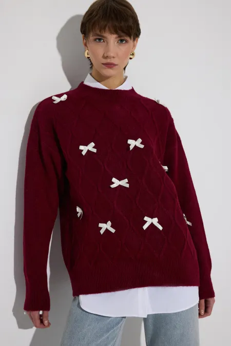 KURDELELİ TRİKO KAZAK