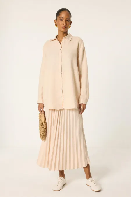 LINEN OVERSIZE SHIRT
