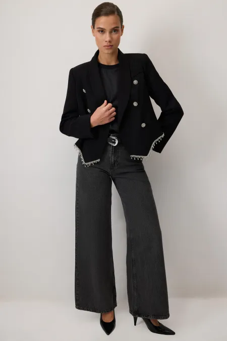 WIDE-LEG DENIM PANTS