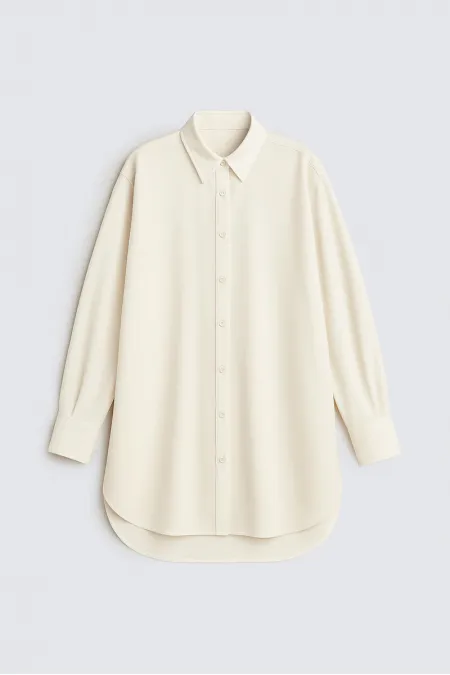 OVERSİZE KREP GÖMLEK