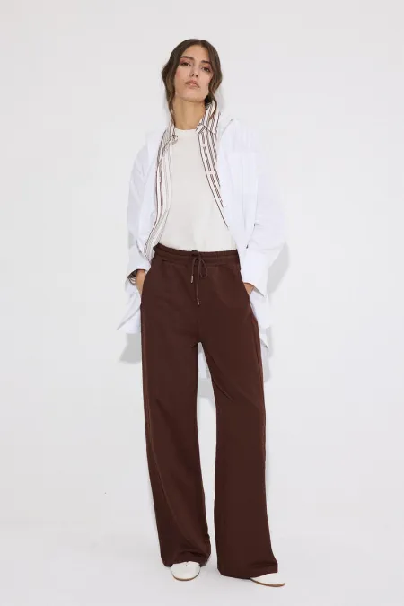 BELİ LASTİKLİ ÖRME PANTOLON