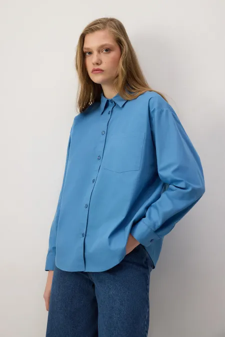 SINGLE POCKET OVERSIZE SHIRT
