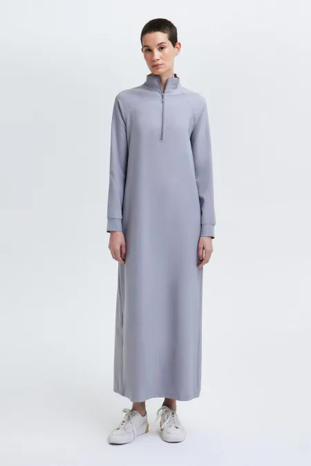 STAND-NECK CREPE DRESS STAND-NECK CREPE DRESS