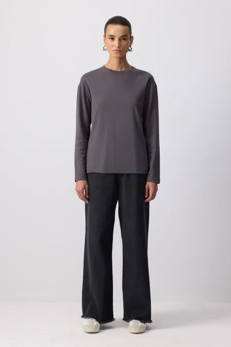 T-shirt à manches longues 100% coton