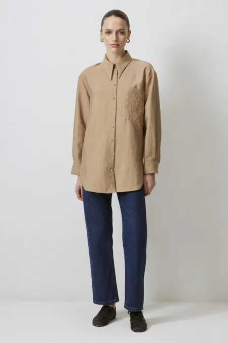 CHEMISE CUPRA BRODÉE CHEMISE CUPRA BRODÉE