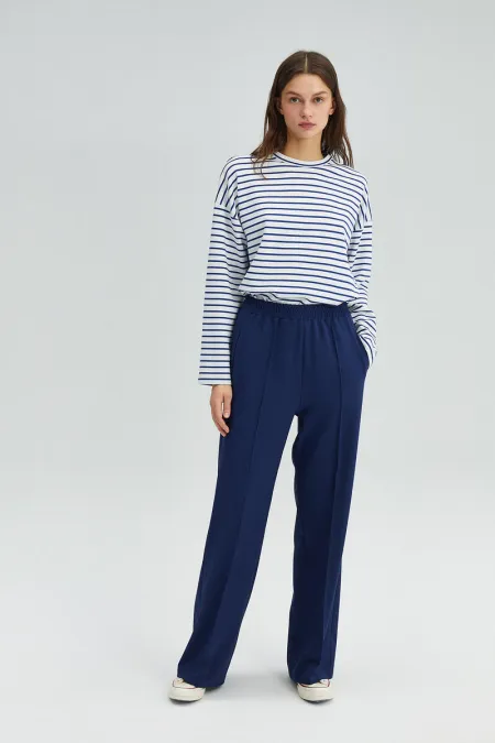 NERVÜRLÜ KREP PANTOLON