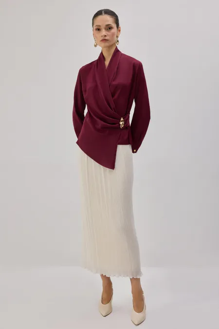 DRAPED BLOUSE DRAPED BLOUSE