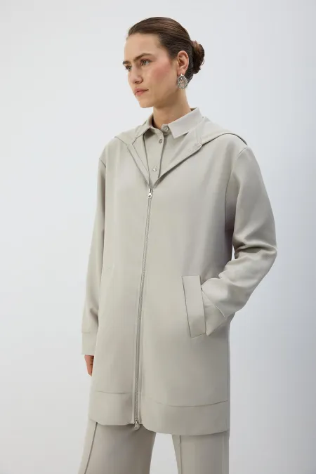 ZIPPED HOODED JACKET ZIPPED HOODED JACKET