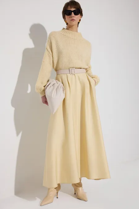 BELİ LASTİKLİ ETEK