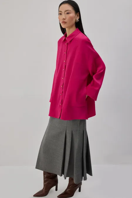 OVERSIZE SATIN SHIRT OVERSIZE SATIN SHIRT