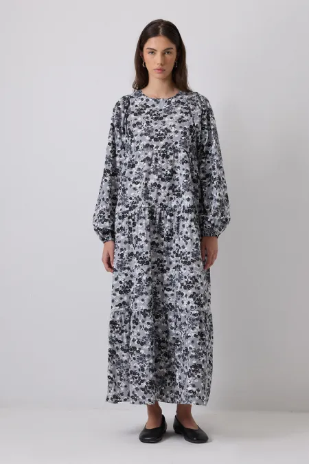 ÇİÇEK DESENLİ ELBİSE