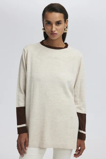 SLIT DETAIL KNITTED TUNIC