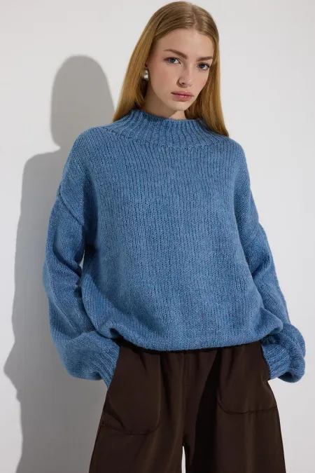 BALON KOL TRİKO KAZAK