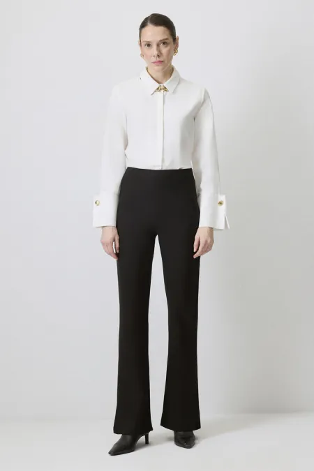 SLIT DETAIL CREPE PANTS SLIT DETAIL CREPE PANTS