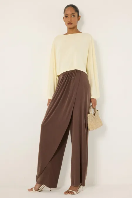 KNITTED SHALVAR PANTS SET