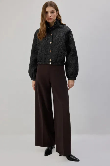 VESTE BOMBER JACQUARD